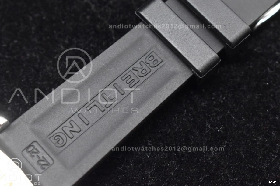 1:1 Automatic Best Edition Rubber Dial On Strap TF A2824 Black Superocean Black Black 44 Bezel 0428